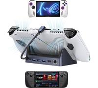 iVANKY 8-in-1 ROG Xbox Ally X Dock con HDMI 2.1 4K@144Hz, 3*USB-A 3.0, Carica USB-C da 100W, Ethernet da 1Gbps, Docking Station Compatibile con ASUS ROG Alloy X/Lenovo Legion go/Valve Steam Deck OLED