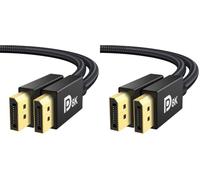IVANKY 8K Cavo DisplayPort 1.4 Certificato VESA, Cavo DP HDR Nylon 2M (Confezione da 2)