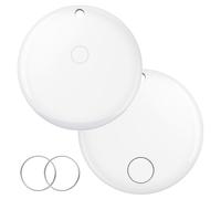 iVANKY FusionFinder Smart Tag Air Tracker Tracciatore di Oggetti per Apple Find My (solo iOS) Traccia la Tua Chiave, Portamonete, Bagaglio, Zaino, Localizzatore con Batteria Sostituibile, IP67, 2 Pack