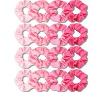 IVARYSS Elastici per capelli, in raso di alta qualità, morbidi e morbidi della seta, da donna, accessori per capelli alla moda per ragazze sottili, per acconciature spesse, confezione da 16