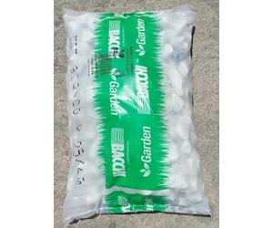 IVAT BACCHI Ciottoli Marmo Bianco Carrara 15/25 mm, Sassi Pietre arredo vasi e Giardino in Sacchi da 20 kg