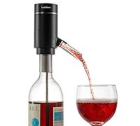 Ivation Aeratore elettrico per vino e dispenser | versatore automatico ricaricabile per vino con controllo a pulsante, beccuccio di precisione, aerazione on/off, tubo di prolunga e cavo micro USB |