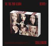 IVE 2° album [REVIVE+] CHALLENGERS Ver. CD + P. Book + P.Card + adesivo + car...