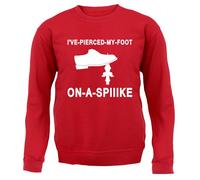 I'Ve a Buco il Mio Piede su Una Punta Bambini Felpa/Maglione - Funny Partridge