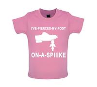 I'Ve a Buco il Mio Piede su Una Punta Bambino T-Shirt / Body - Divertente