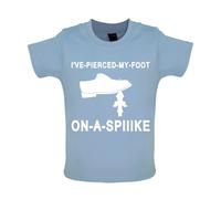 I'Ve a Buco il Mio Piede su Una Punta Bambino T-Shirt / Body - Divertente