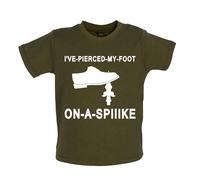 I'Ve a Buco il Mio Piede su Una Punta Bambino T-Shirt / Body - Divertente