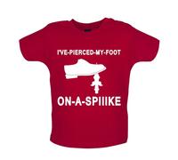 I'Ve a Buco il Mio Piede su Una Punta Bambino T-Shirt / Body - Divertente