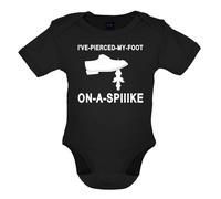 I'Ve a Buco il Mio Piede su Una Punta Bambino T-Shirt / Body - Divertente