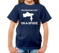 I'Ve a Buco il Mio Piede su Una Punta T-Shirt - Funny Partridge Alan TV