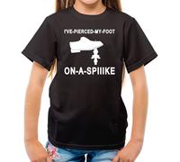 I'Ve a Buco il Mio Piede su Una Punta T-Shirt - Funny Partridge Alan TV