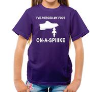 I'Ve a Buco il Mio Piede su Una Punta T-Shirt - Funny Partridge Alan TV