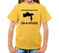 I'Ve a Buco il Mio Piede su Una Punta T-Shirt - Funny Partridge Alan TV