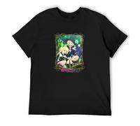 I've Been Killing Slimes F 300 Years And Maxed out My Level Anime O-Neck 100% Cotton Short Sleeve Unisex T-Shirt L