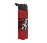 I've Been Thinking About You Bambola Voodoo Divertente Stainless Steel Insulated Water Bottle