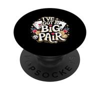 I've Got A Big Pair Casinò Gioca a Poker |---- PopSockets PopGrip Adesivo