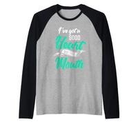 Ive Got a Buon Cuore, ma Questo Mouth Maglia con Maniche Raglan