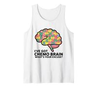 I've Got Chemo Brain Qual è la Tua Scusa Cancro Puzzle Pieces Canotta