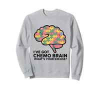 I've Got Chemo Brain Qual è la Tua Scusa Cancro Puzzle Pieces Felpa