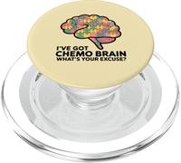 I've Got Chemo Brain Qual è la tua scusa Cancro Puzzle Pieces PopSockets PopGrip per MagSafe
