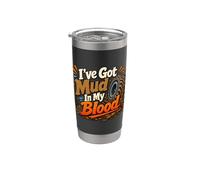 I've Got Mud In My Blood Funny Mudding Quattro Ruote Bicchiere termico in acciaio inox doppia parete