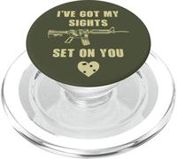 I've Got My Sights Set On You - Funny Sarcastic Gun Humor PopSockets PopGrip per MagSafe