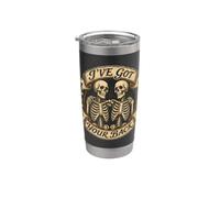 Ive Got Your Back Halloween Skeleton Divertente Bicchiere termico in acciaio inox doppia parete