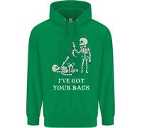Ive Got Your Back Slogan Divertente Scheletro Bambini Felpa con Cappuccio