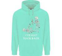Ive Got Your Back Slogan Divertente Scheletro Bambini Felpa con Cappuccio