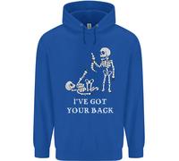 Ive Got Your Back Slogan Divertente Scheletro Bambini Felpa con Cappuccio