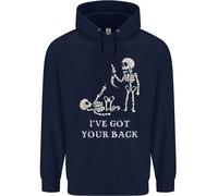 Ive Got Your Back Slogan Divertente Scheletro Bambini Felpa con Cappuccio