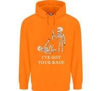 Ive Got Your Back Slogan Divertente Scheletro Bambini Felpa con Cappuccio