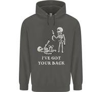 Ive Got Your Back Slogan Divertente Scheletro Bambini Felpa con Cappuccio