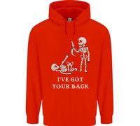 Ive Got Your Back Slogan Divertente Scheletro Bambini Felpa con Cappuccio