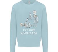Ive Got Your Back Slogan Divertente Scheletro Bambini Felpa Maglione