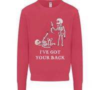 Ive Got Your Back Slogan Divertente Scheletro Bambini Felpa Maglione