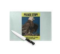 I've Had Enough of Wars Aigle Stati Uniti d'America Umorismo Collage Vintage Illustrazione Art Animal Parodia - Protezione piano di lavoro e sottopentola resistente al calore