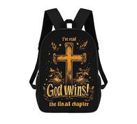 I've Read The Final Chapter God Wins - Zaino unisex da viaggio, per computer portatile, 43,2 cm