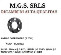 IVECO DAILY (2014-2019) ANELLO COPRIMOZZO (6 FORI) PLASTICA NERO