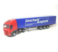 IVECO Stralis Rimorchio-Geschwill Logistica 1:87 Rietze