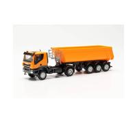 Iveco Trakker con Semirimorchio CargoBull Schimtz Arancio 1:87