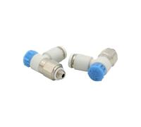 IVEKYKIBC Regolatore di velocità Serie AS da 10 Pezzi/Lotto con valvola a Farfalla con Raccordo One-Touch Raccordo Pneumatico AS1211F AS2211F(AS2211F-01-08SA)