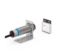 IVEKYKIBC Sensore fotoelettrico laser retroriflettivo Serie M18, 10-30 V, NPN, PNP, punto visibile, 2 mm, distanza di rilevamento regolabile 8 m.(Npn No)