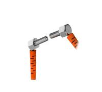 IVEKYKIBC Sensore in Fibra Ottica Sonda a Gomito Tipo a Fascio Passante M3 M4 M6 Amplificatore ad Alta precisione NPN PNP Sensore fotoelettrico Interruttore M3 1m