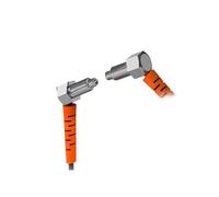 IVEKYKIBC Sensore in Fibra Ottica Sonda a Gomito Tipo a Fascio Passante M3 M4 M6 Amplificatore ad Alta precisione NPN PNP Sensore fotoelettrico Interruttore M4 2m