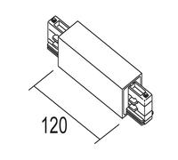 Alimentatore centrale Ivela Con Giunto Lineare 230V Bianco 7653-10-W31