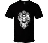 IVELLDAY Addams Family T-Shirt Wednesday Tee Dark Funny Cartoon Black M