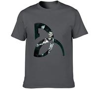 IVELLDAY Anxious SHJQ Unique Tennis Player Novak Djokovic Logo T Shirt Black S