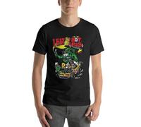 IVELLDAY Ed-Big-Daddy-Roth-Rat-Fink-Eat-Drink-Hotrods-Oversized-T-Shirts-Fashion-Mens-Clothing-100 Black M