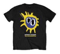 IVELLDAY Primal Scream T-Shirt Screamadelica Band Black L
